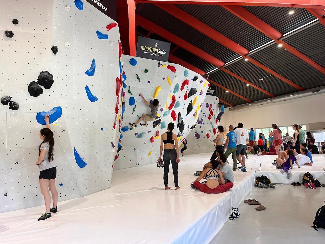 La palestra di arrampicata di Longarone