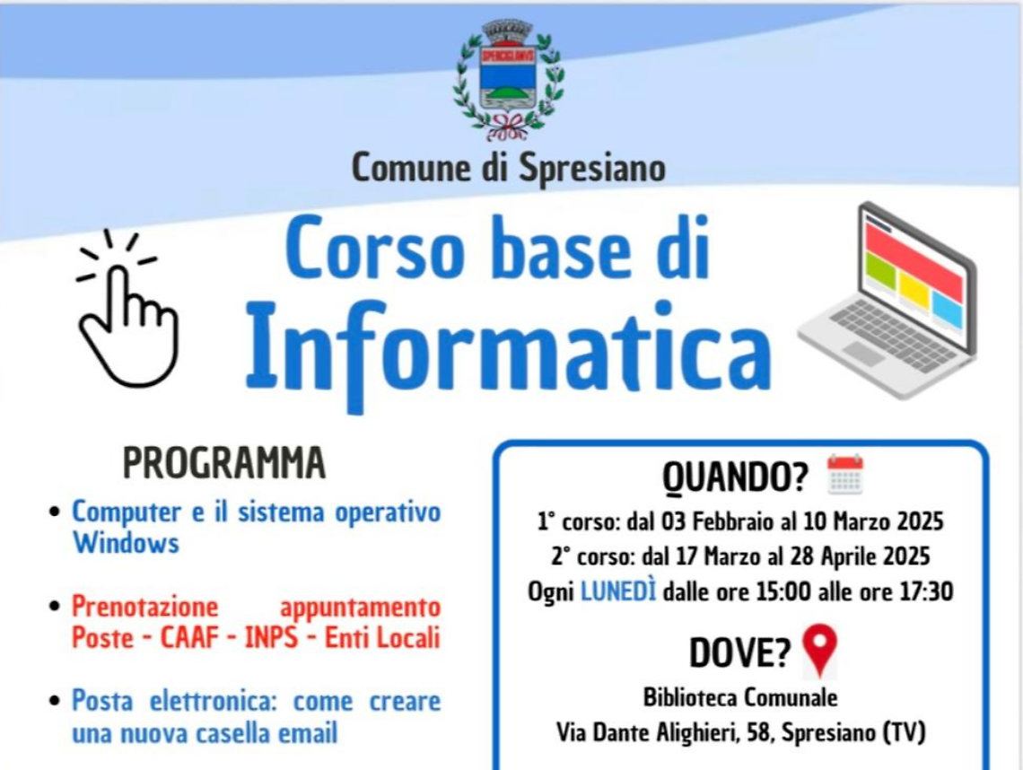 La locandina dell'iniziativa