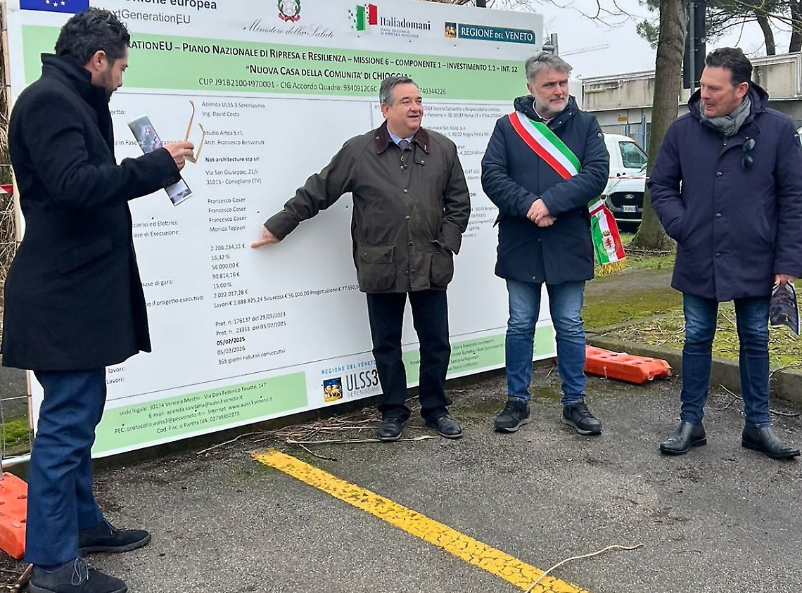 Chioggia inaugura il cantiere per la Casa di Comunità