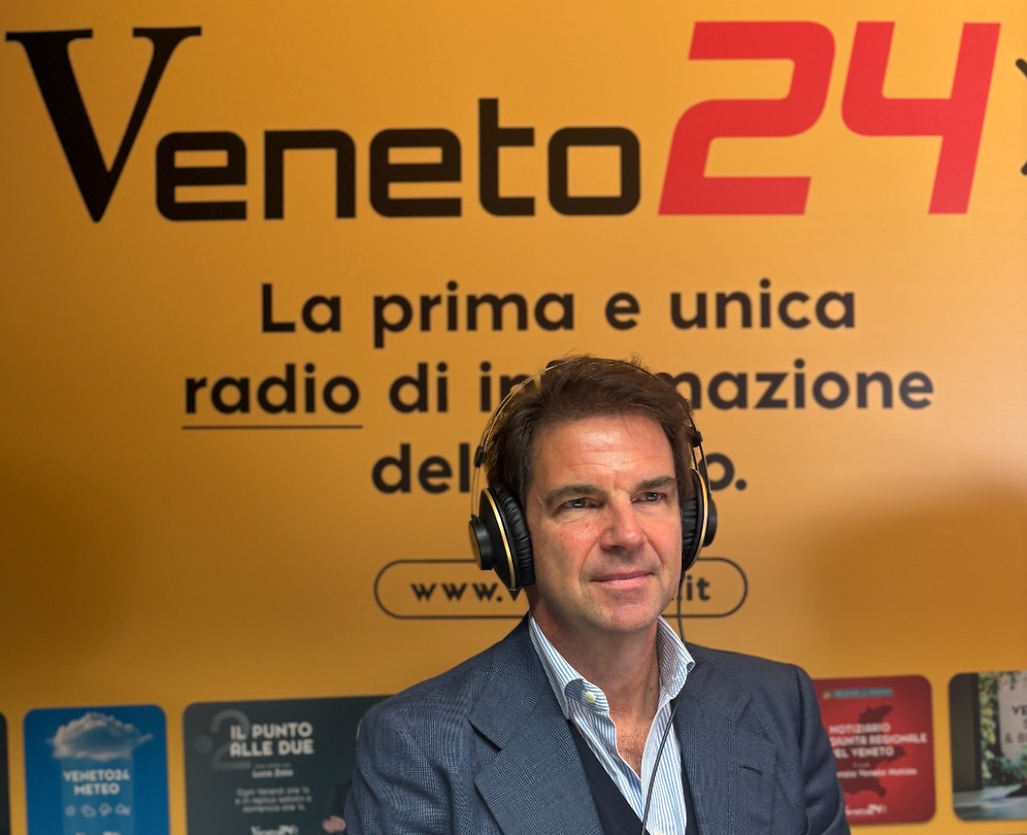Federico Zoppas ospite presso lo studio di Veneto24