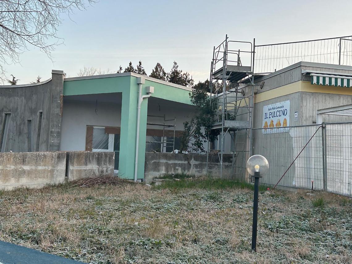 Martellago, l'ampliamento dell'asilo "Il Pulcino" prende forma