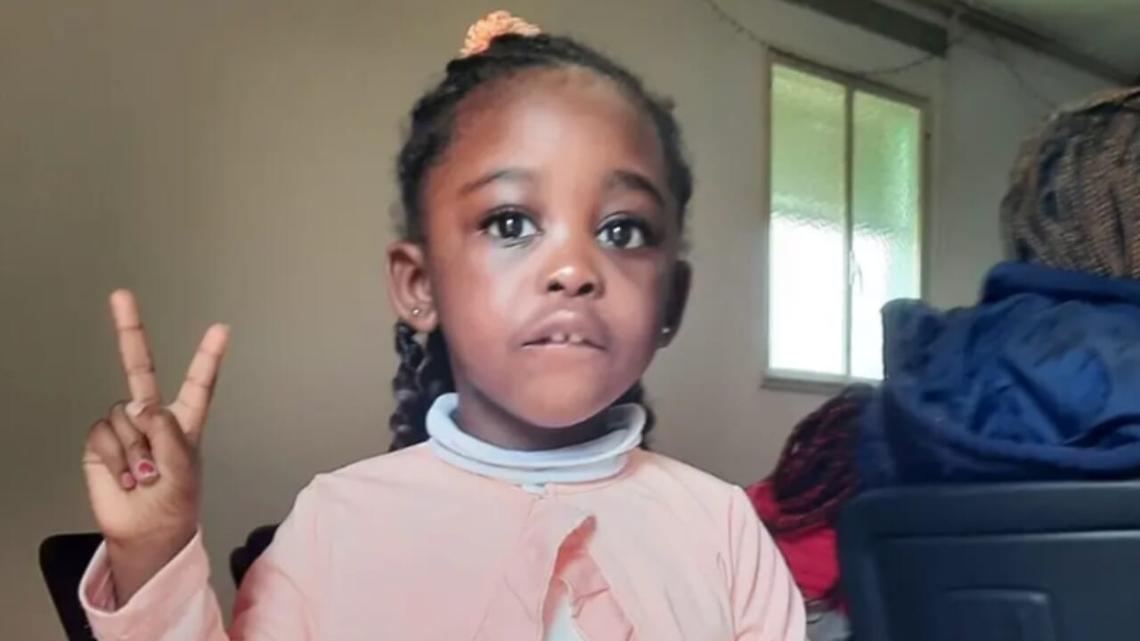 La piccola Afra Okyere, vittima del tragico incidente