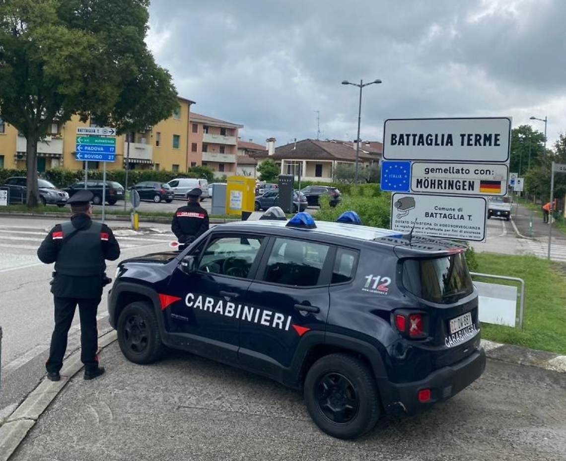 La pattuglia che ha eseguito l'arresto