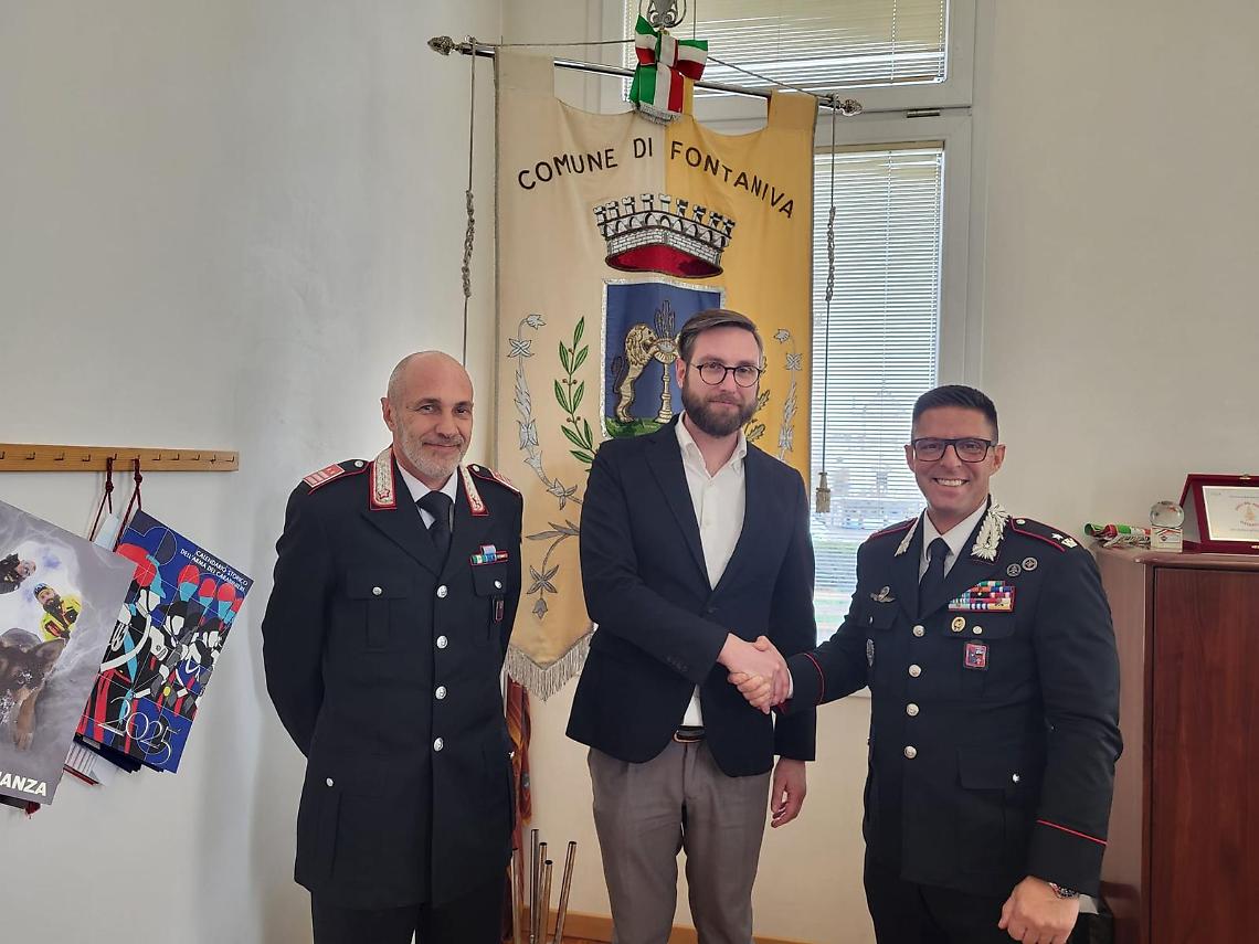 Incontro tra i Carabinieri di Cittadella e il Sindaco di Fontaniva: sicurezza e impegno sul territorio al centro del dialogo