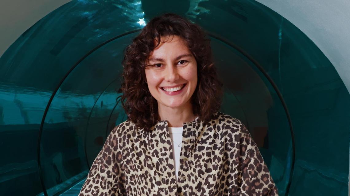 Montegrotto: Kateryna Sadurska celebra la Giornata Mondiale dell’Acqua a Y-40, la piscina più profonda al mondo