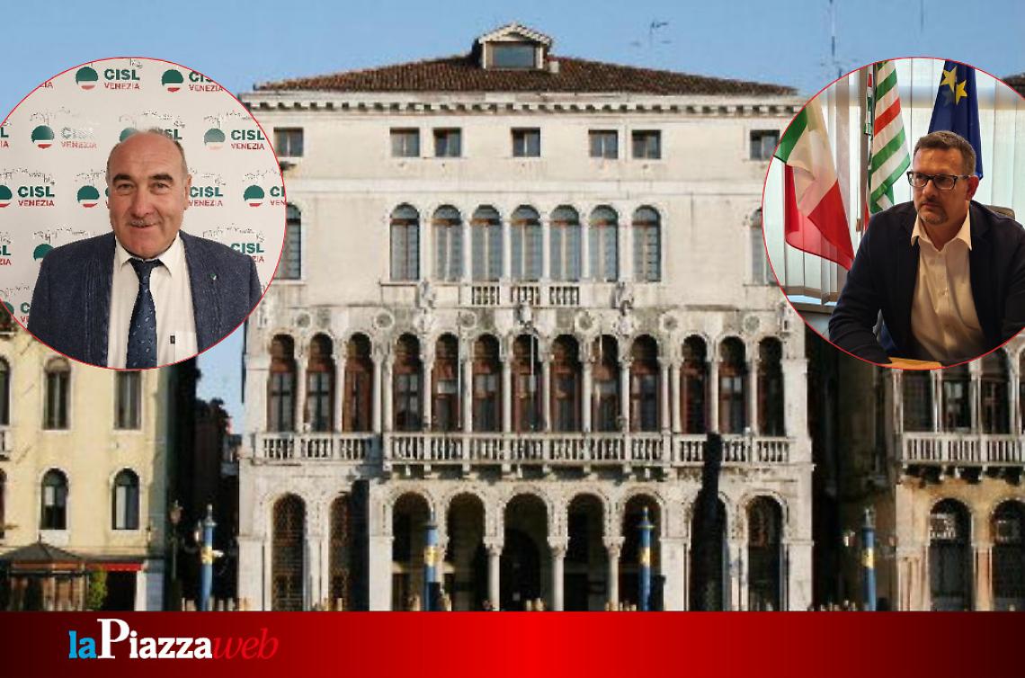 Luigino Michelon di Fnp Cisl Venezia e Dario De Rossi della Cisl Venezia