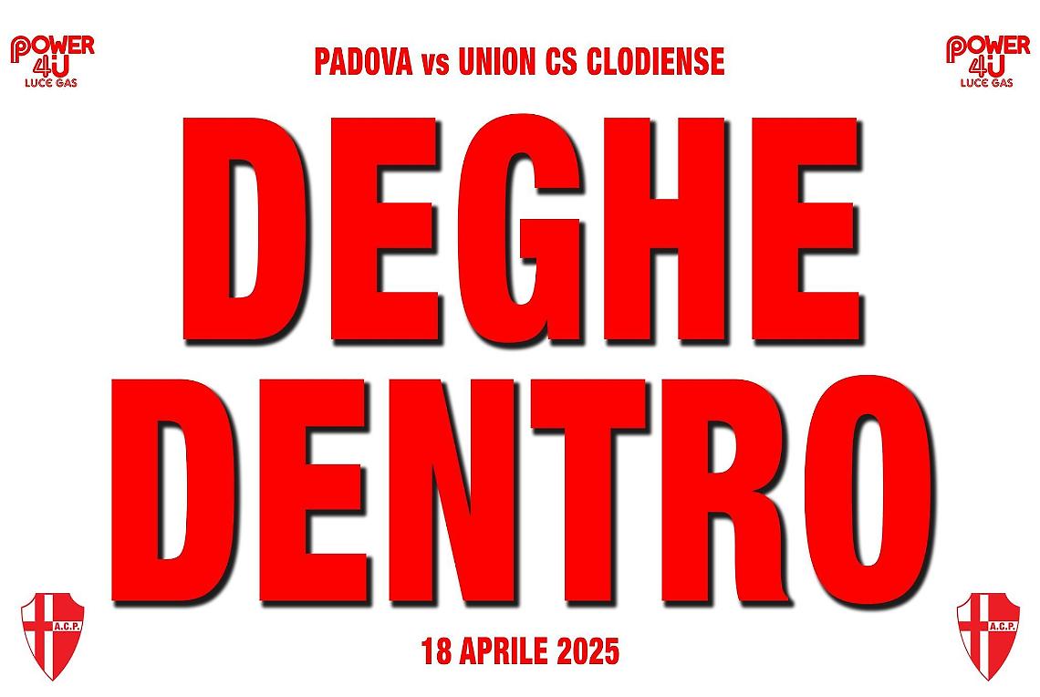 L'Euganeo si prepara: lo slogan "Deghe dentro" aprirà l'ultima gara casalinga