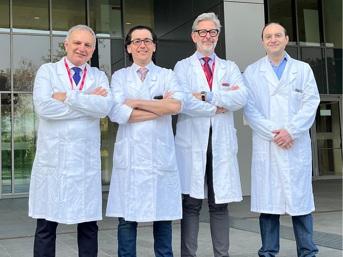 da sinistra Roberto Salvia, Mirko D'Onofrio, Michele Milella e Alessandro Muraglia 