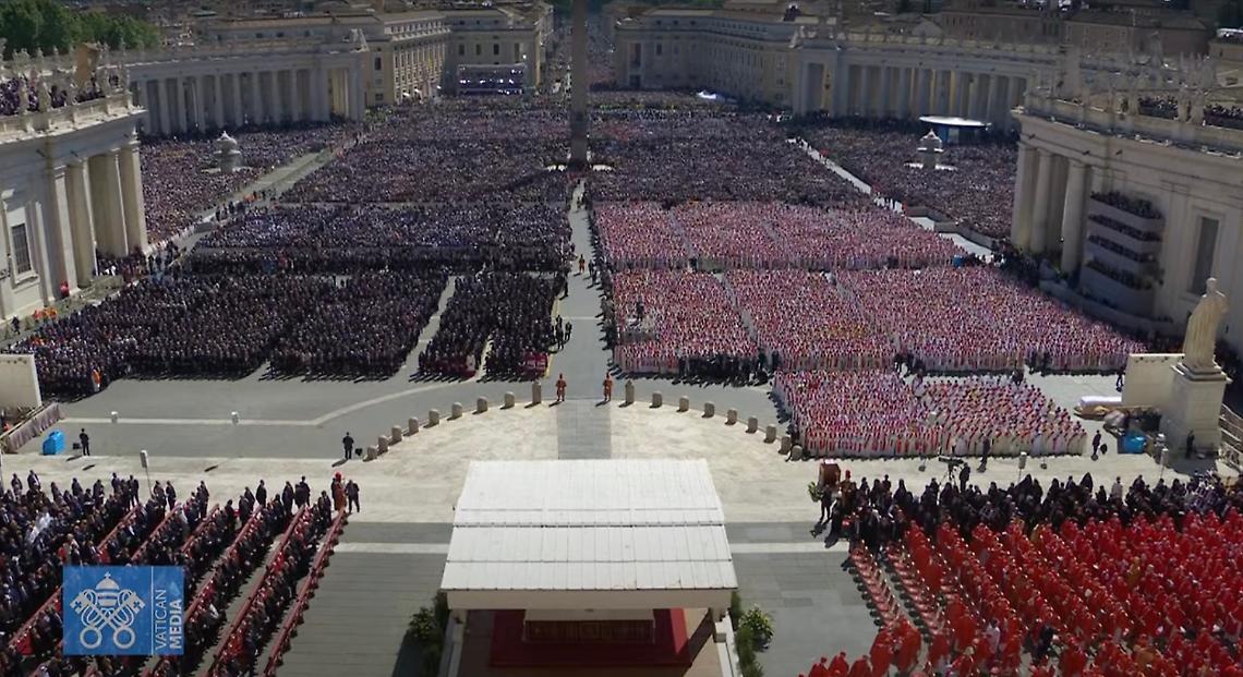 Foto tratta dalla diretta Vatican News