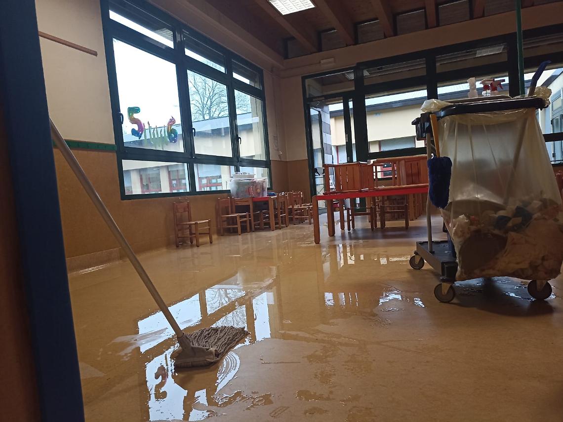 Ancora infiltrazioni d’acqua nelle scuole di Cadoneghe