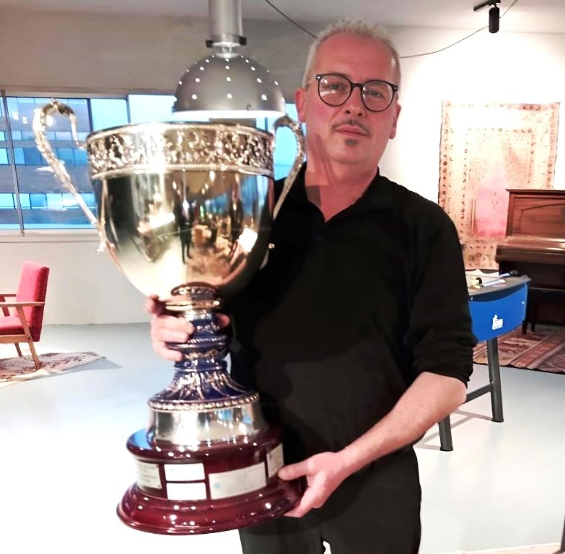 Bottrighe, Davide Ajo con il trofeo