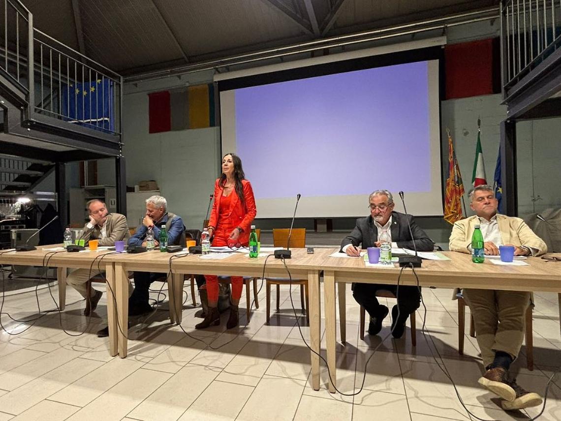 Antonella Argenti durante una conferenza