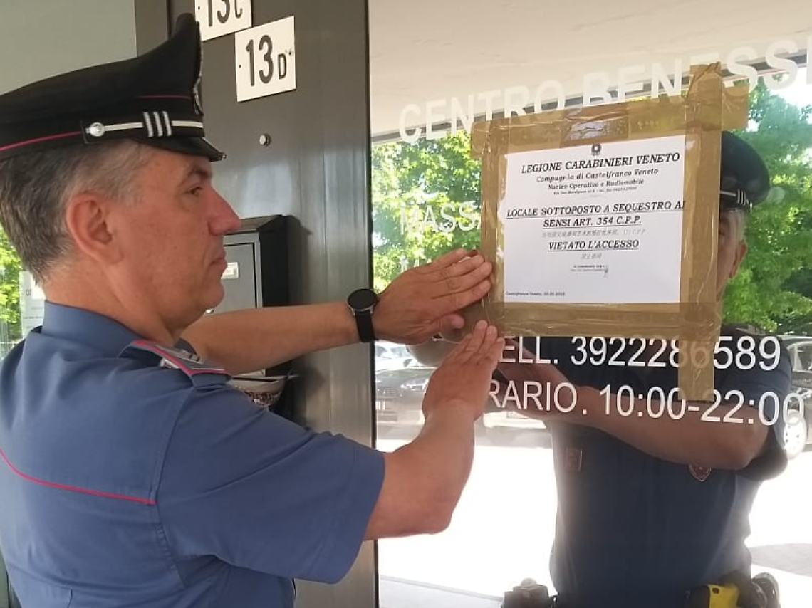 Il locale viene messo sotto sequestro