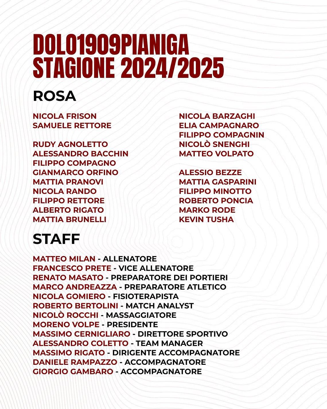 DOLO - LA ROSA 2024-25