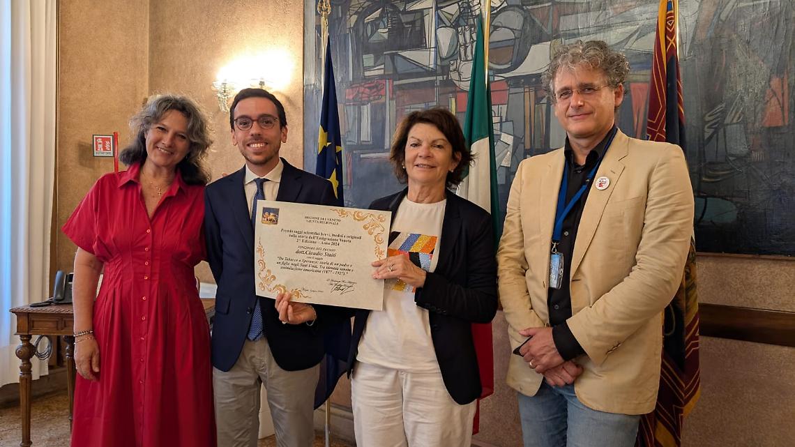 Claudio Staiti vince il Premio per la Storia dell’Emigrazione Veneta con un racconto di identità e speranza