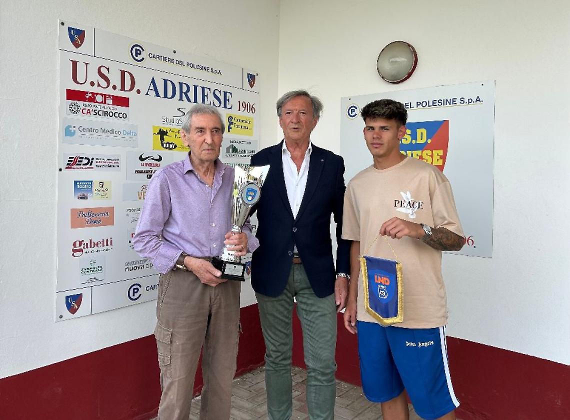 Calcio Adriese premiata per la disciplina: seconda in Italia tra tutte le squadre di serie D
