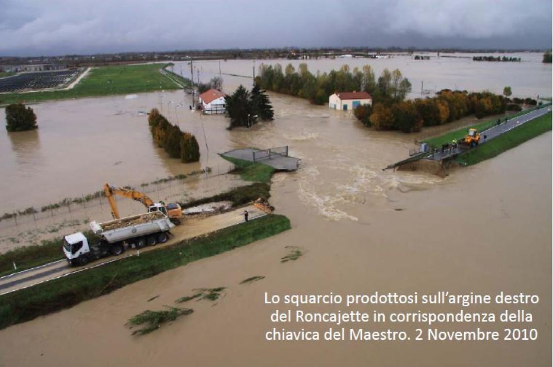 “Una rottura degli argini come nel 2010 a Roncajette si può ripetere”