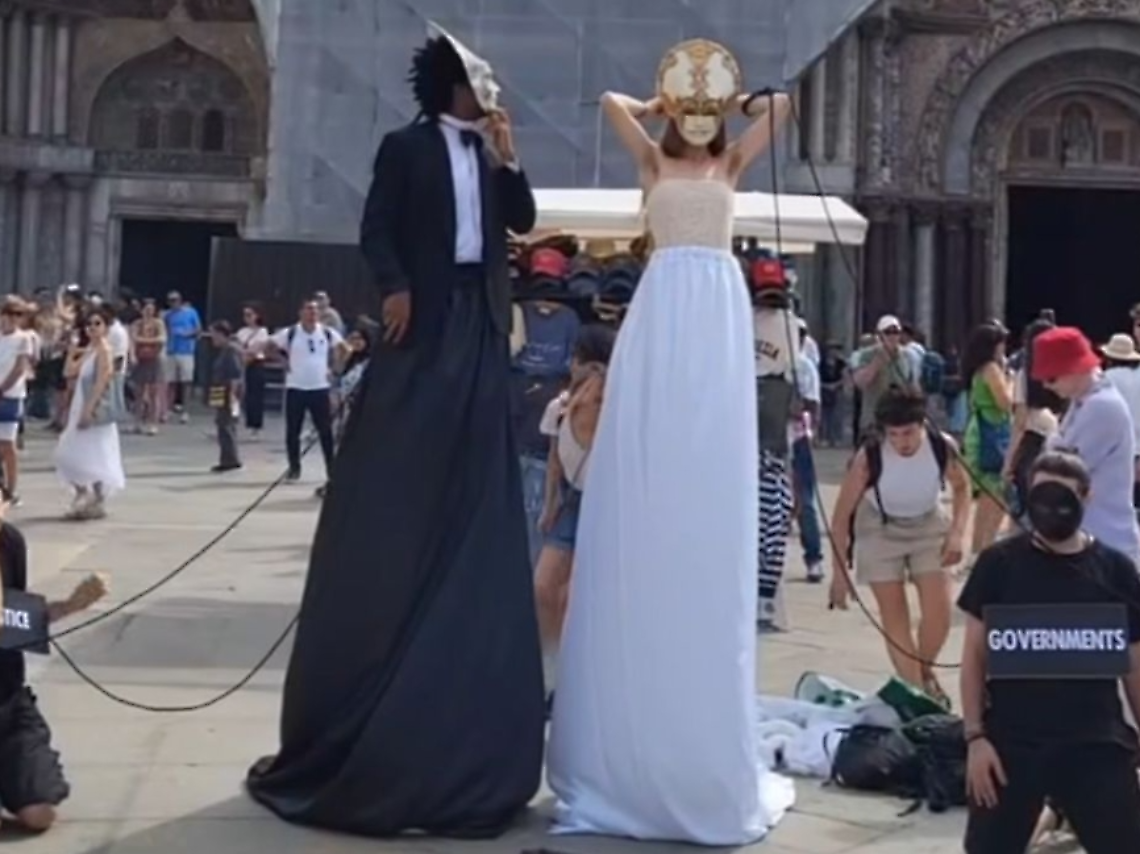 Foto della protesta