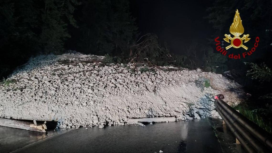 Foto della frana