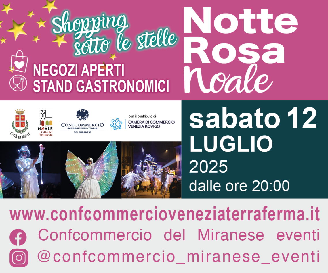 "La Notte Rosa" 2025 a Noale