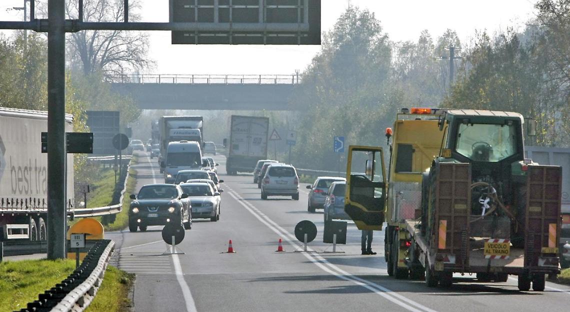 Nuovo volto alla SR 308Lavori completati in due weekend