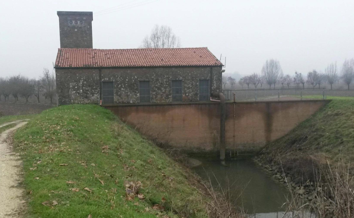 l'idrovora Anconetta sul fiume Gorzone