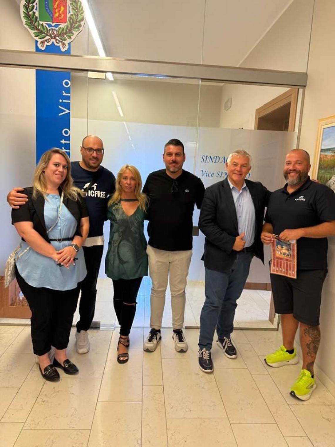 Sindaco Mario Mantovan e Plastic Free