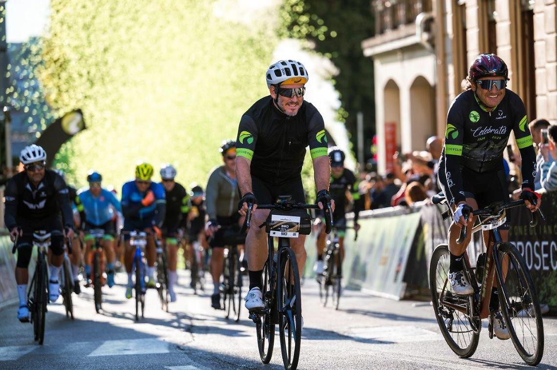 La partenza della Prosecco Cycling