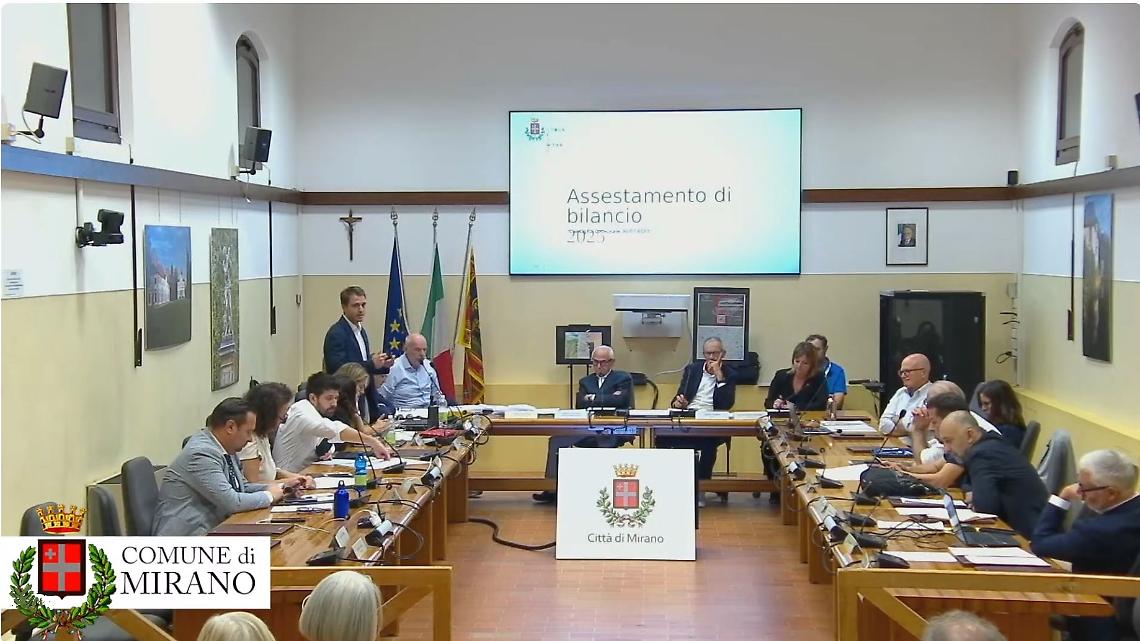 Mirano, approvato l’assestamento di bilancio 2025, più manutenzioni, investimenti e attenzione ai servizi