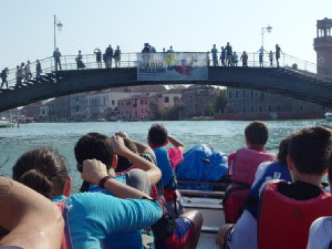 Una scolaresca in gita a Venezia