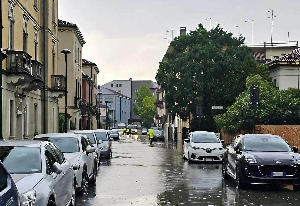 Foto dell'alluvione nel Veneziano