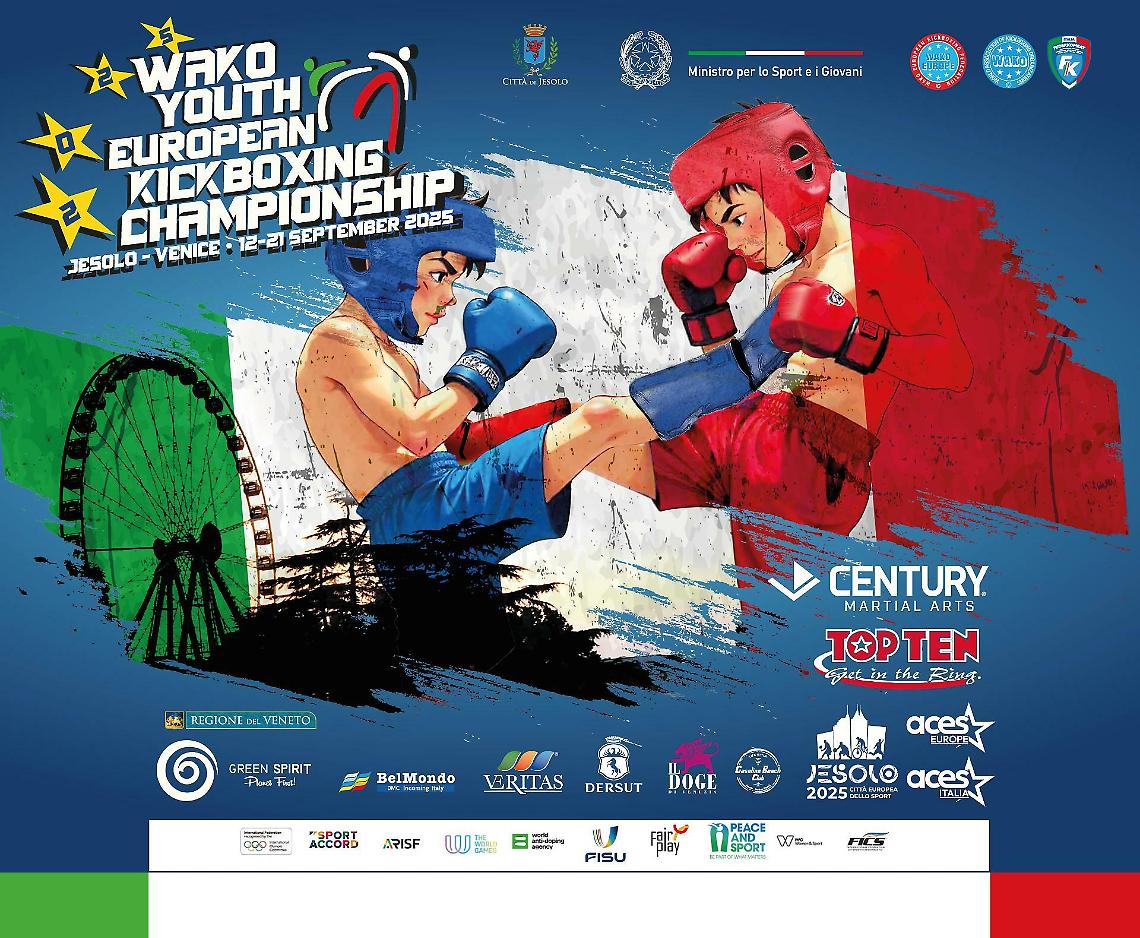Jesolo capitale europea del Kickboxing: oltre 2.200 atleti per gli Europei Giovanili 2025