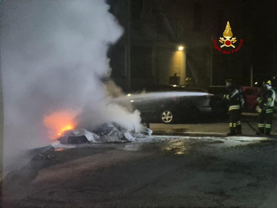 Foto dell'incendio