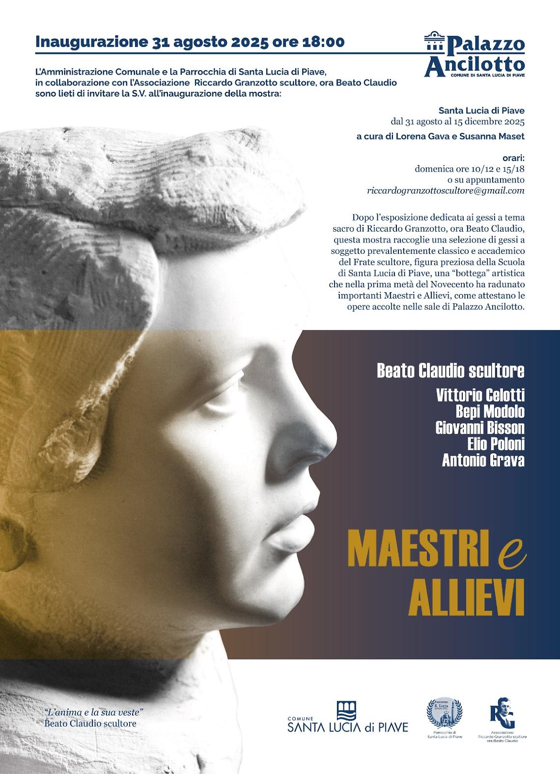 Santa Lucia di Piave celebra il Beato Fra’ Claudio: a Palazzo Ancilotto la mostra “Maestri e Allievi”