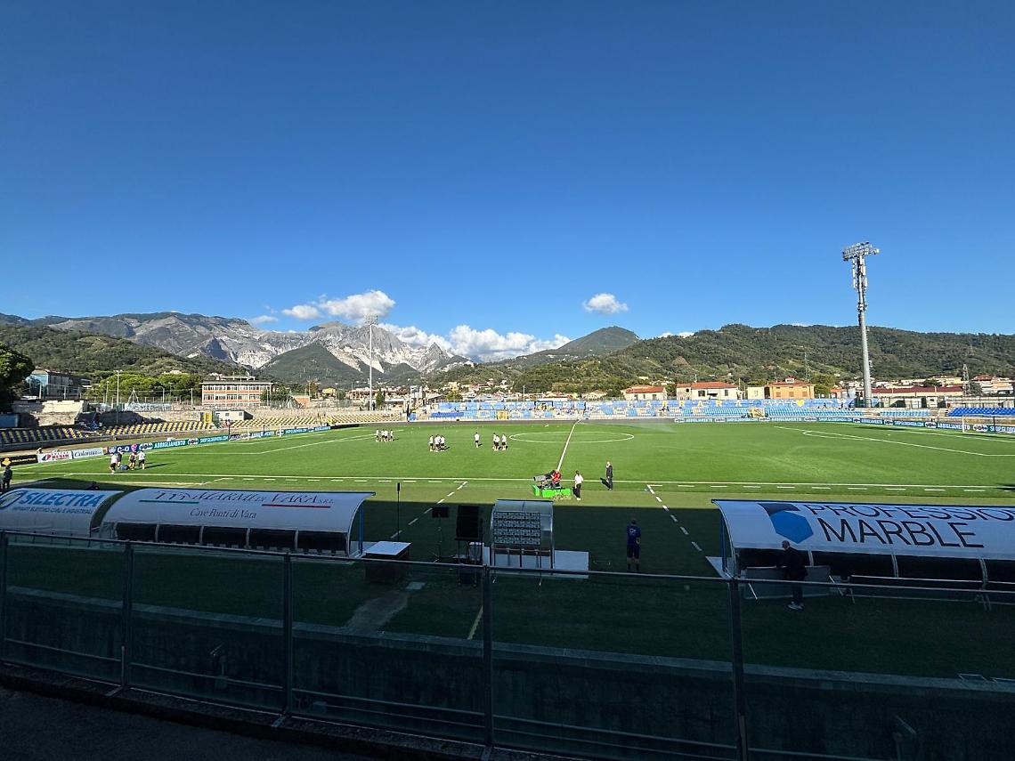 Carrarese e Padova non si fanno male: allo Stadio Dei Marmi finisce 0-0
