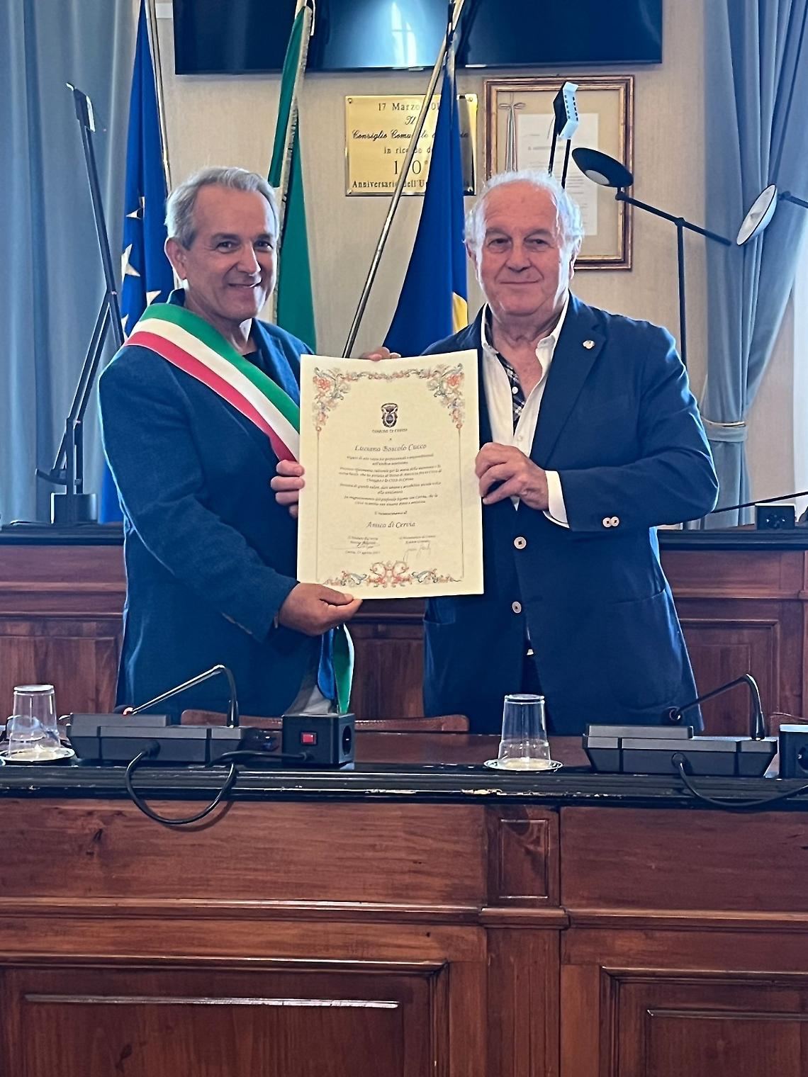 Luciano Boscolo Cucco "Amico di Cervia"