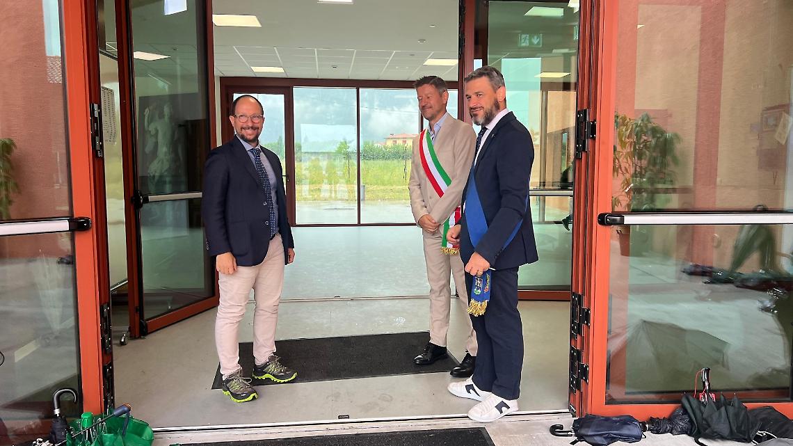 Foto della visita all'istituto