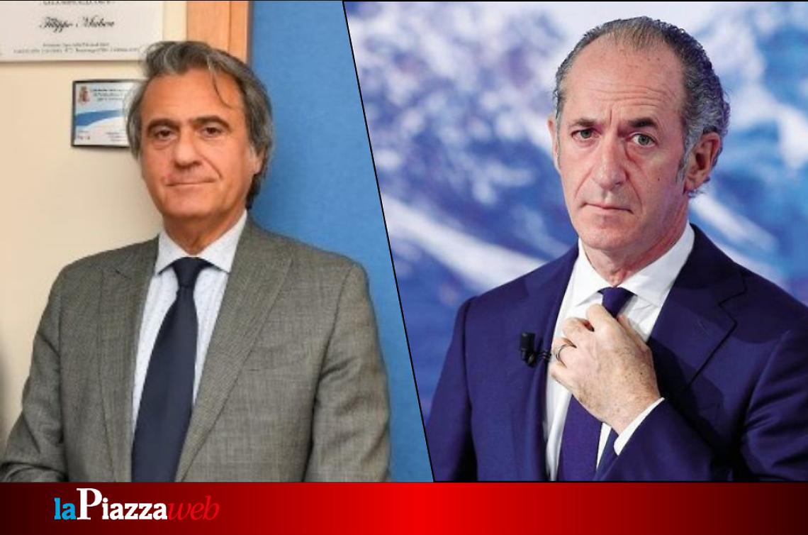 Il questore Marco Odorisio e il governatore Luca Zaia