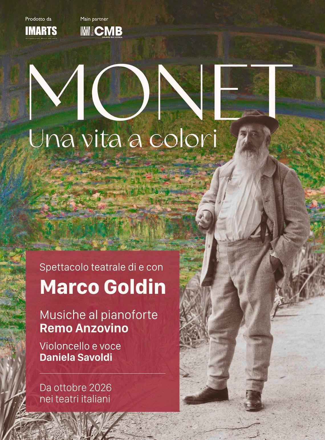 Treviso, Monet. una vita a colori: un omaggio teatrale per il centenario della morte del pittore