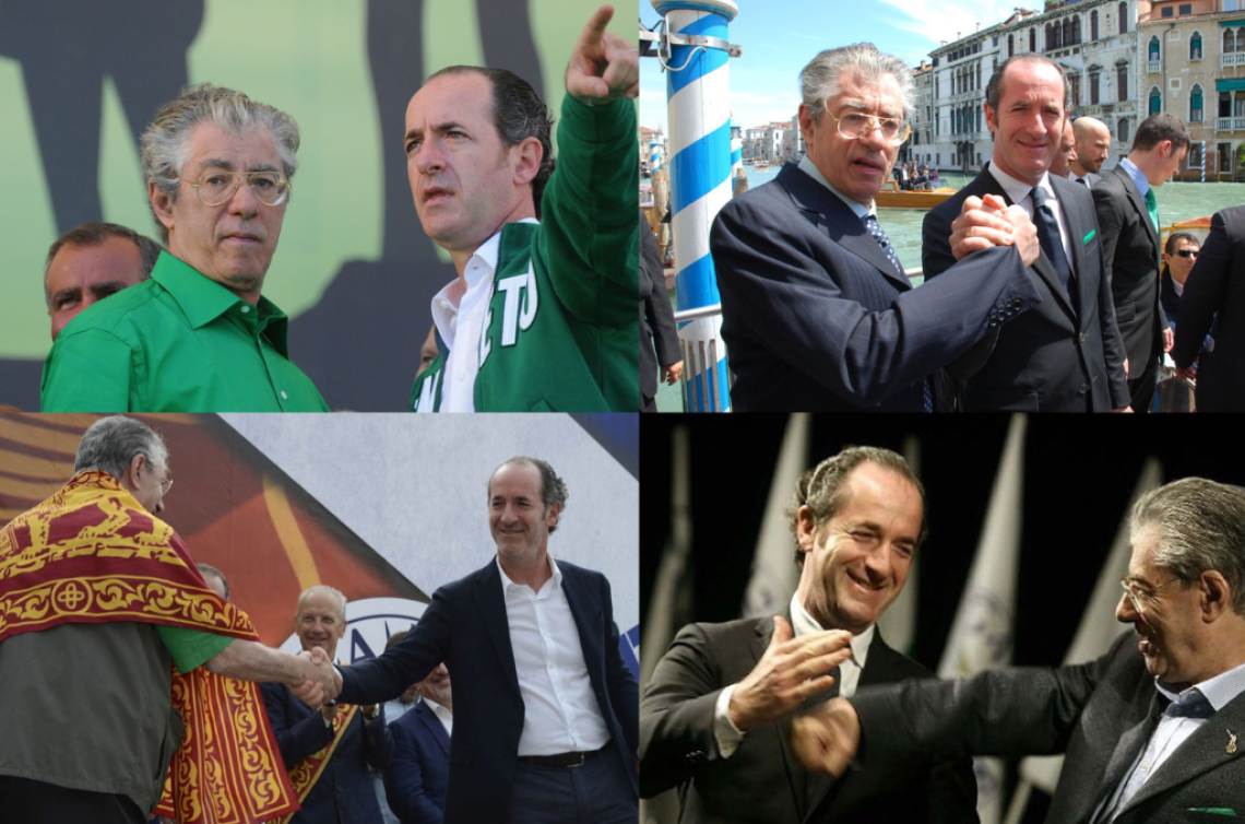 Zaia e Bossi, foto dal profilo Facebook del Governatore