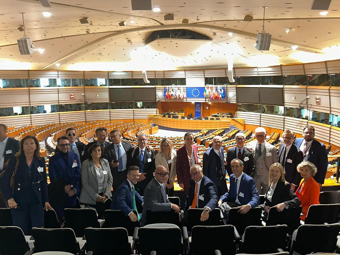 Il Consiglio di Presidenza di Confindustria Veneto Est alla sede del Parlamento Europeo di Bruxelles