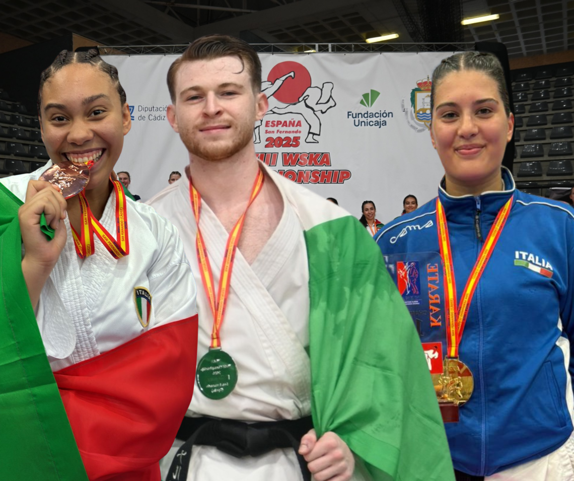 Karate, quattro medaglie mondiali per la Ren Bu Kan Treviso a Cadice