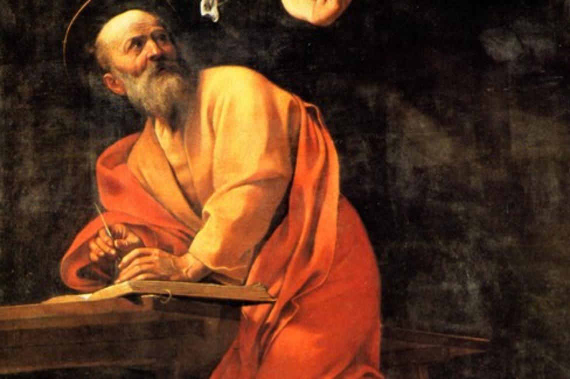 San Matteo in un quadro di Caravaggio