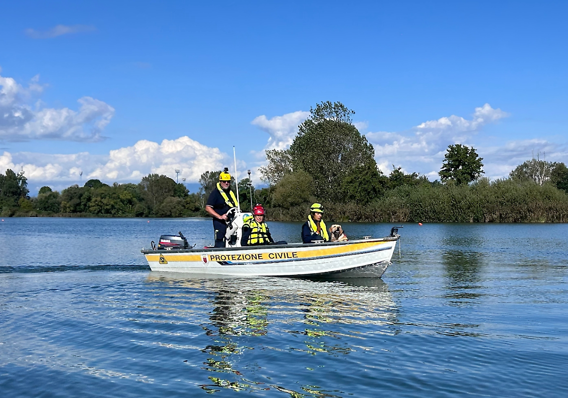 Esercitazione intercomunale a Quinto di Treviso, al Lago Superiore: 85 volontari, 8 unità cinofile e oltre 30 mezzi
