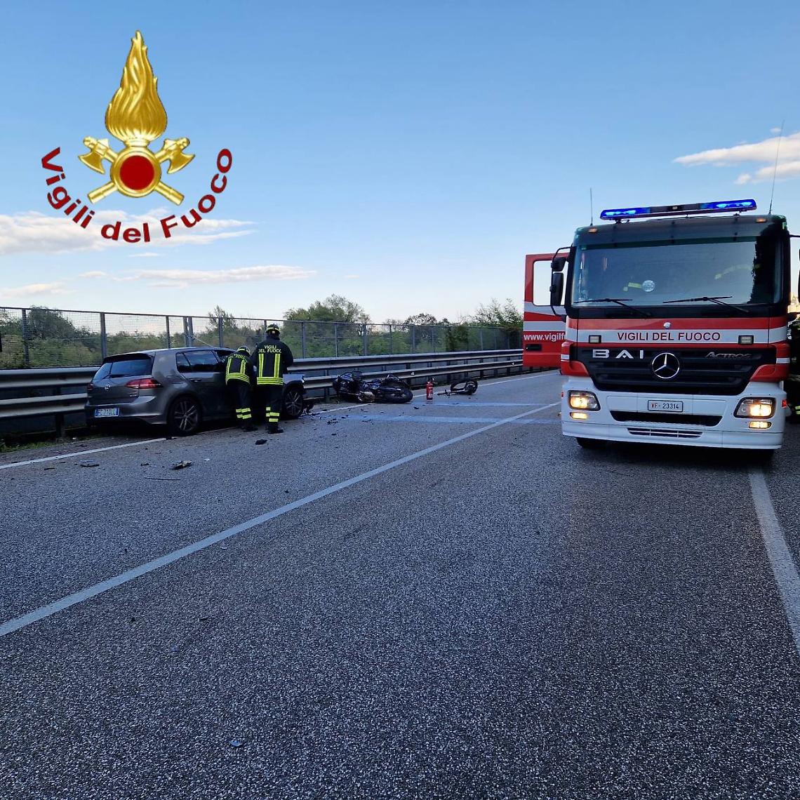 Pederobba: scontro auto-moto, muore ragazzo di 28 anni