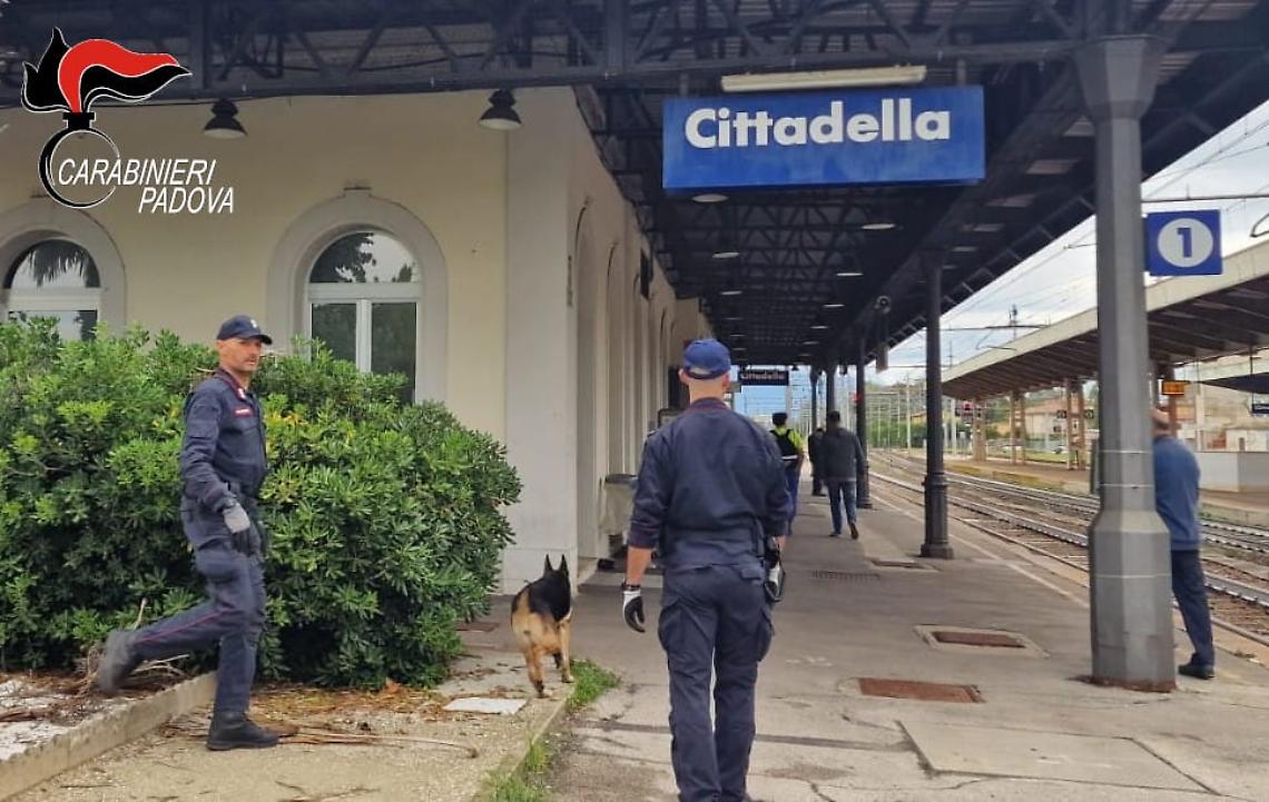 Blitz dei Carabinieri a Cittadella: sequestrati 18 grammi di marijuana, denunciato un giovane
