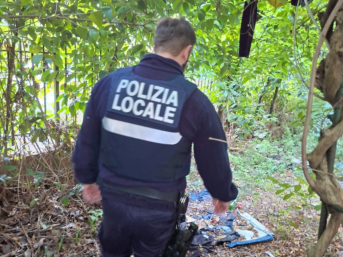 Foto dello sgombero