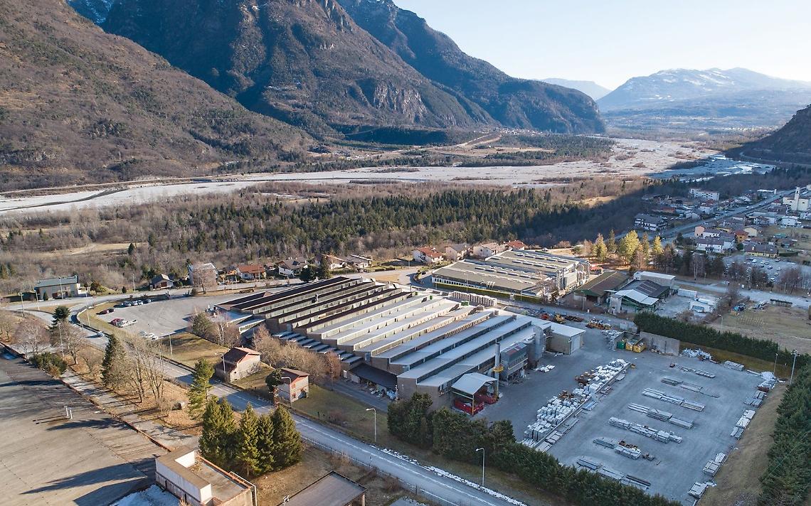 Lo stabilimento di Metalba a Longarone