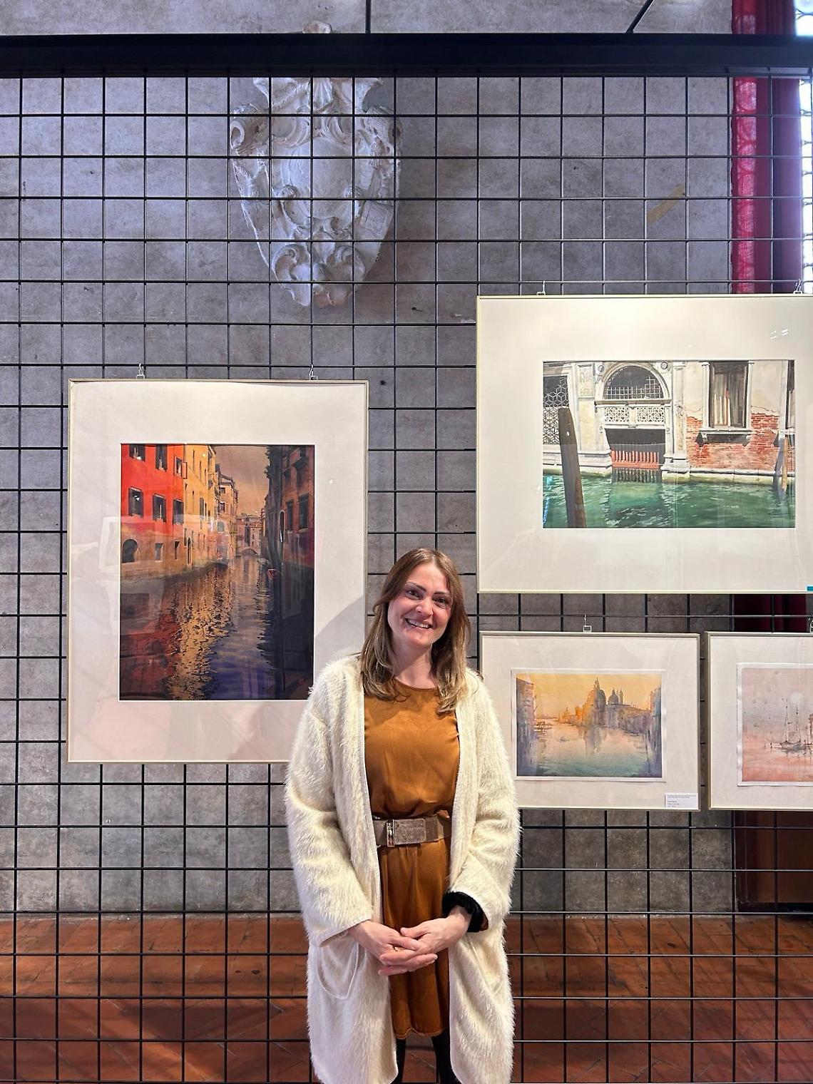 L'artista Lisa Mazzon, da Scorzè al Festival Internazionale dell'Acquerello a Treviso