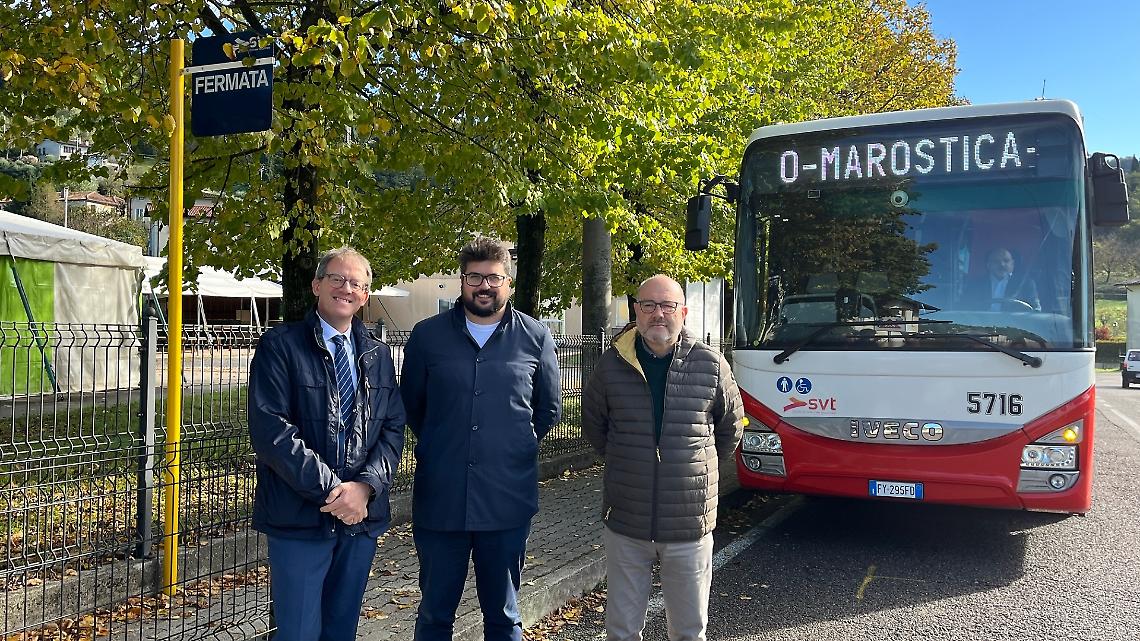 Nuova fermata dell’autobus a Valle San Floriano: un collegamento importante per Marostica